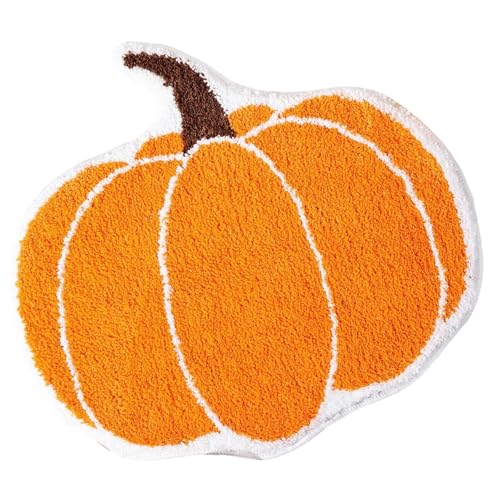 Gothic Möbel Fußmatte mit Kürbismotiv für Halloween und Thanksgiving, 80 x 120 x 1 cm, Kunstwollteppich für den Herbst Gothic Möbel Fußmatte mit Kürbismotiv für Halloween und Thanksgiving, 80 x 120 x 1 cm, Kunstwollteppich für den Herbst von Fycakly
