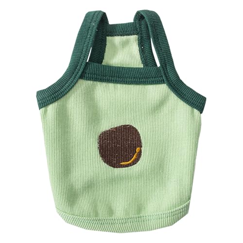 Halloween-Haustierkleidung Av Ocado Camisole-Kleidung für kleine Hunde, dünnes Sommerdesign, Teddybär, Haustier, Katze, kleiner Welpe, Frühlings- und Sommerweste, geeignet für Halloween (Green, XS) Halloween-Haustierkleidung Av Ocado Camisole-Kleidung für kleine Hunde, dünnes Sommerdesign, Teddybär, Haustier, Katze, kleiner Welpe, Frühlings- und Sommerweste, geeignet für Halloween (Green, XS) von Fycakly
