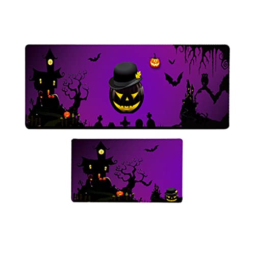 Halloween Kuscheldecke Halloween rutschfeste Fußmatten für den Innen- Außenbereich, dekorative Fußmatten, 2-teiliges Set von Fycakly