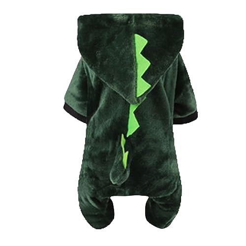 Fycakly Hunde Klamotten Welpenkleidung Kühe Hundekleidung Rinderkleidung Rollenspielkleidung Heimtierbedarf Winterpyjamas Overalls Hundewolljacken (A, S) von Fycakly