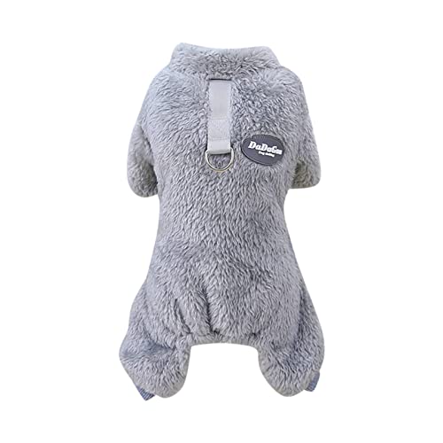 Fycakly Hunde Kleidung für Kleine Hunde Einfarbig Winter Haustierkleidung Haustierkleidung Niedliche Haustierbedarf (Grey, M) von Fycakly
