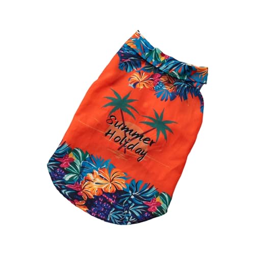 Fycakly Hunde Kleidung für Kleine Hunde Sommerkleidung für Hunde, atmungsaktives Polyester-Haustierhemd, leicht, für drinnen draußen, Bequeme Welpenbekleidung (G, 35x40x1cm) von Fycakly