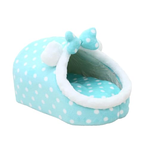 Hundebett Grosse Hunde Katzenbett für Hauskatzen, süßes Katzenbett mit Schleife und gepunktetem Katzenhaustierzelt für Katzen und kleine Hunde Hundebett Grosse Hunde Katzenbett für Hauskatzen, süßes Katzenbett mit Schleife und gepunktetem Katzenhaustierzelt für Katzen und kleine Hunde von Fycakly