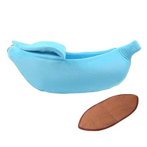 Hundekissen Waschbar Sommermatten-Set, Bananenbett für Haustiere, Katzen Hunde, Haustierbett in Bananenform, warm, weich, Bananen-Katzenbetten für Hauskatzen, Bananen-Haustierbett Katzen kleine Hunde, Hundekissen Waschbar Sommermatten-Set, Bananenbett für Haustiere, Katzen Hunde, Haustierbett in Bananenform, warm, weich, Bananen-Katzenbetten für Hauskatzen, Bananen-Haustierbett Katzen kleine Hunde, von Fycakly
