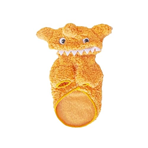 Fycakly Hundekleid Haustier Halloween Cartoon Kostüm Hund mit entzückendem Design (Orange, L) von Fycakly