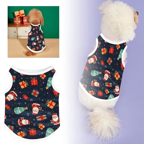 Hundekleid Weihnachtshaustierkleidung Feiertags- und Neujahrshaustierkleidung Schwarzer Hintergrund Weihnachtshaustierkleidung für alte Männer (A, L) von Fycakly