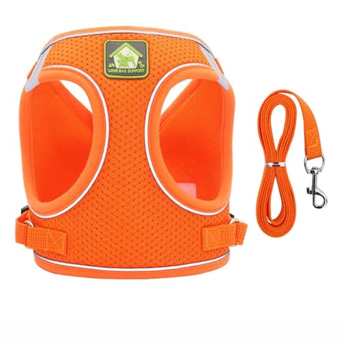 Fycakly Hundekleider Haustiergeschirr, reflektierend, atmungsaktiv, Hundeleine, Welpengeschirr, Heimtierbedarf, Outdoor-Spieltraktion für Haustiere, geeignet für das Spielen mit Haustieren (C, XL) von Fycakly