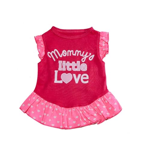 Hundekleider Haustierkleidung Sommer Haustier Atmungsaktive Bequeme Kleidung Niedlich Bedruckte Haustierkleidung Für Katzen Und Hunde (A, M) von Fycakly