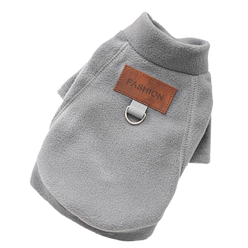 Fycakly Hundekleidung Kleine Hunde Haustier Hunde Hunde Katzen Herbst und Winter Kleidung und Fleece Unterhemden sind draußen getragen (Grey, M) von Fycakly