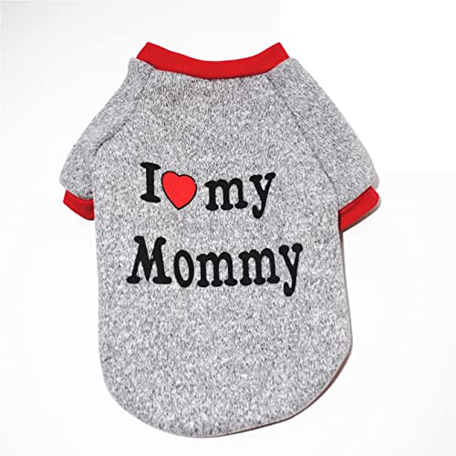 Fycakly Hundekleidung Kleine Hunde Pet Dog Winter Warmer Raglanärmel-Fleecepullover für kleine mittelgroße Hunde (Grey, S) von Fycakly