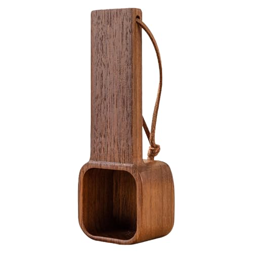 Kaffee Holz Kaffee | Messlöffel | Großartige Messung Tee Proteinpulver Instant-Getränke Mehr Perfekter Kaffeelöffel Beutelclip edelstahlbesteck (B, One Size) von Fycakly