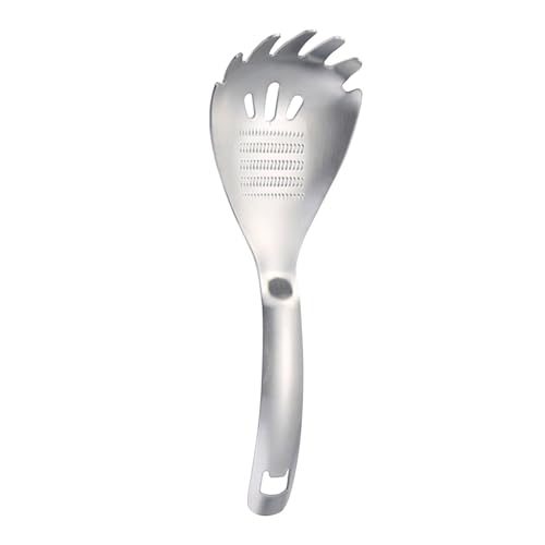 Mehrzweck-Mahllöffel, Mehrzweck-Küchenlöffel aus Edelstahl, Knoblauchzerkleinerer aus Edelstahl, Spaghetti-Nudelheber, Löffel, Kartoffelwerkzeug (1 Packung, 3 Stück) essen (Silver, 23. 5x8x6cm) von Fycakly