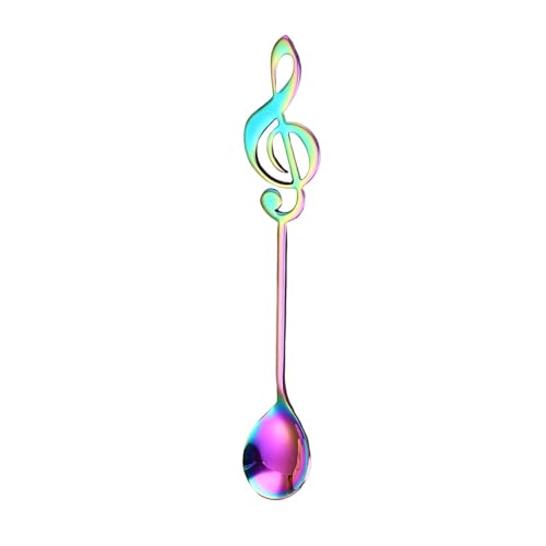 Musiklöffel eignen sich für Musikliebhaber als Geschenk. Kaffeelöffel-Sets eignen sich für Kaffeeliebhaber als Geburtstagsgeschenk. Musiklöffel aus Edelstahl modernes (G, One Size) von Fycakly