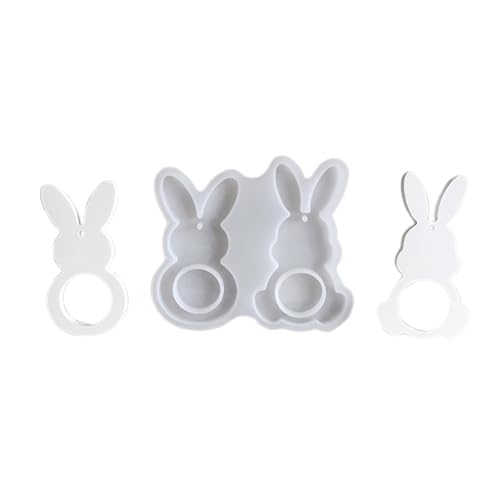 Osterhase Ei Hase Silikon Atmosphäre Licht Ei Dekoration Backformen (A, One Size) von Fycakly