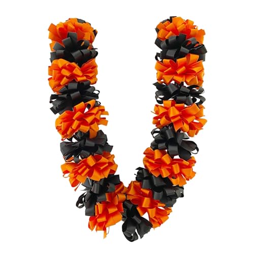 Plastik Blumen Klassische Graduierung Band Girlande Band Schwarz Und Gelb Einstellbare Größe Notwendig Für Die (A, 120cm) von Fycakly