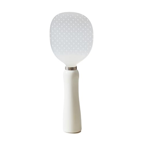 Reislöffel, antihaftbeschichtet, stehender Reislöffel, selbststehender Becherboden, hygienisches Design für Arbeitsplatten, hitzebeständiges Silikon essen Geschirr (A, 21. 4x8cm) von Fycakly