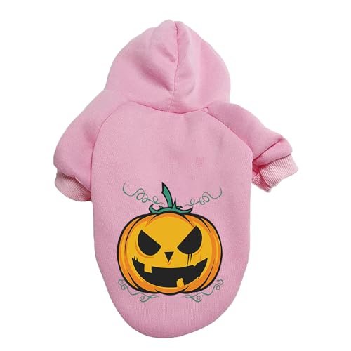 Fycakly Shirts für Hunde Halloween Kürbis Hundepullover Haustierpullover Haustierkleidung Teddy Hundekostüm (M) von Fycakly