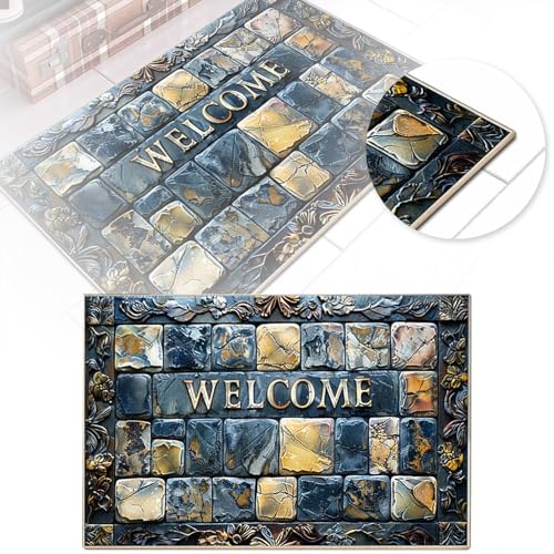 Teppich Oval Fußmatten-Set mit 3D-Blumendruck, moderner Badvorleger und Eingangsteppich mit hoher Saugfähigkeit, maschinenwaschbar, Bodenmatte für Badezimmer, Haustür, Innenbereich, trendige (B, 60cm) Teppich Oval Fußmatten-Set mit 3D-Blumendruck, moderner Badvorleger und Eingangsteppich mit hoher Saugfähigkeit, maschinenwaschbar, Bodenmatte für Badezimmer, Haustür, Innenbereich, trendige (B, 60cm) von Fycakly