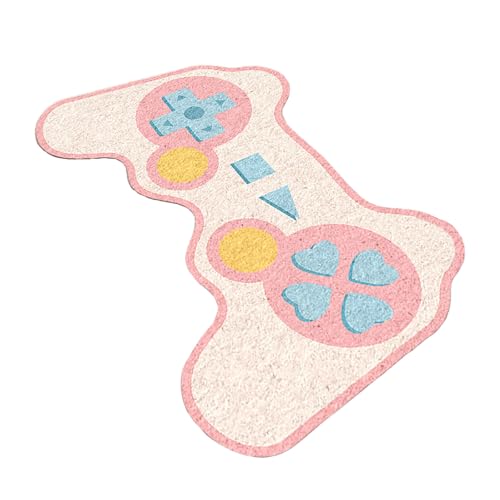 The Carpet Teppich Niedlicher Gaming-Teppich mit Cartoon-, Game-Controller, Fußmatten, rutschfest, extra weich, saugfähig, maschinenwaschbar, Spielzimmerteppich, Duschmatte, Türmatte für den (40X60CM) The Carpet Teppich Niedlicher Gaming-Teppich mit Cartoon-, Game-Controller, Fußmatten, rutschfest, extra weich, saugfähig, maschinenwaschbar, Spielzimmerteppich, Duschmatte, Türmatte für den (40X60CM) von Fycakly