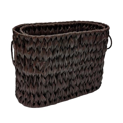 Toilettenpapier-Aufbewahrung, Toilettenpapier für die Badezimmer-Aufbewahrung, Toilettenpapierhalter, Ständer, Toilettenpapier-Organizer für 6 Personen, Korbaufbewahrung, ​​Bügelplatz (Coffee, B) von Fycakly
