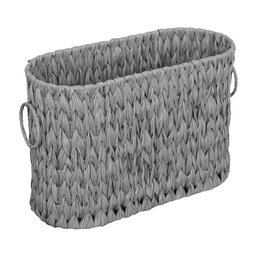 Toilettenpapier-Aufbewahrung, Toilettenpapier für die Badezimmer-Aufbewahrung, Toilettenpapierhalter, Ständer, Toilettenpapier-Organizer für 6 Personen, Korbaufbewahrung, ​​Bügelplatz (Grey, B) von Fycakly