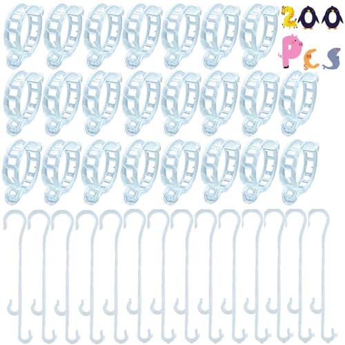 Fycooler 200pcs Pflanzenklammern-100pcs Tomatenhaken Gemüsehaken 13cm J-Haken Haken und Ringförmige Tomatenclips 100pcs Tomatenklammern - Pflanzenclips für die Aufbewahrung von Gartenpflanzen Stängel Fycooler 200pcs Pflanzenklammern-100pcs Tomatenhaken Gemüsehaken 13cm J-Haken Haken und Ringförmige Tomatenclips 100pcs Tomatenklammern - Pflanzenclips für die Aufbewahrung von Gartenpflanzen Stängel von Fycooler
