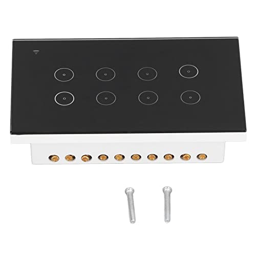 8-fach Wandschalter Touch-Schalter für Wohnung 95-250 V AC 8-fach Wandschalter Touch für Familie von Fydun