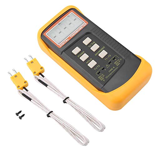Digitales Thermometer, Fydun 6802II -50 ° C-1300 ° C Temperaturmesser Messgerät LCD Zweikanal Temperaturmessgerät mit 2 K-Typ Thermoelement Sensor Sonde 6802II -50 ° C-1300 ° C Digitales Thermometer, Fydun 6802II -50 ° C-1300 ° C Temperaturmesser Messgerät LCD Zweikanal Temperaturmessgerät mit 2 K-Typ Thermoelement Sensor Sonde 6802II -50 ° C-1300 ° C von Fydun