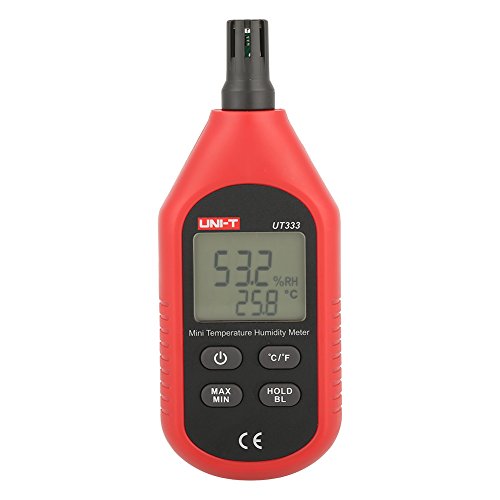Feuchtigkeitsmessgerät, UT333 Mini LCD Digital Temperatur Feuchte Messgerät Thermometer Hygrometer Luftsensor für Tierhaltung Indoor Landwirtschaft von Fydun