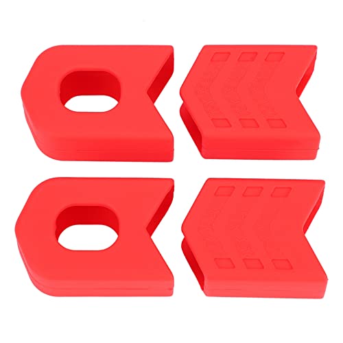 Fydun 1 Paar Silikon -Ycle -Kurbelschutzhülle Armschutzbike Accessoire (Rot) von Fydun