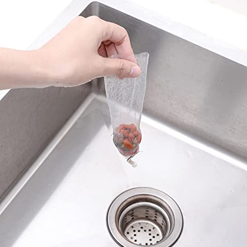 Fydun 100 Stück Küchenspüle Abflusssiebs Mesh Beutel Lebensmittelreste und Abfallfilter von Fydun