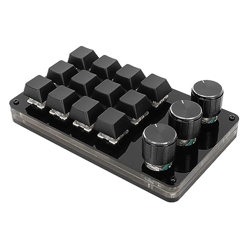 Fydun 12-Tasten-Tastatur mit 3 Knöpfen, Benutzerdefiniertes Programm, Hot-Swap-fähige Tastatur, Kabeltrennung, Blauer Schalter, Mechanisch, Professionelles Zubehör Fydun 12-Tasten-Tastatur mit 3 Knöpfen, Benutzerdefiniertes Programm, Hot-Swap-fähige Tastatur, Kabeltrennung, Blauer Schalter, Mechanisch, Professionelles Zubehör von Fydun