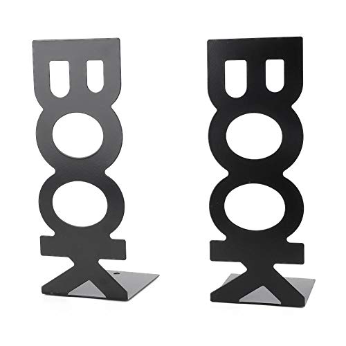 Fydun 2PCS Buchstützen Book Holder Book Ends Bücherständer Bücherregal Halter Metall buchstopper für Bücher/Filme/CDs School Home Decor (208mm) von Fydun