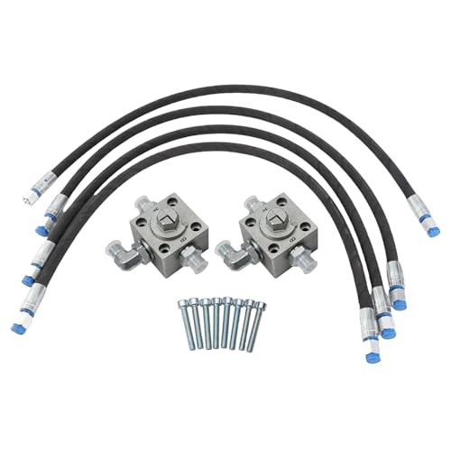 Fydun 2pcs 3 -Wege -Diverter -Ventil Effiziente -Ausgravatorhydraulikventile 31in Flexible Schläuche von Fydun