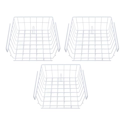 Fydun 3pcs Unter Dem Regal Storage Basket Iron Sparen Sparen Multifunktionaler Hängsorganisator für Küche, Schlafsaal und Schrank von Fydun