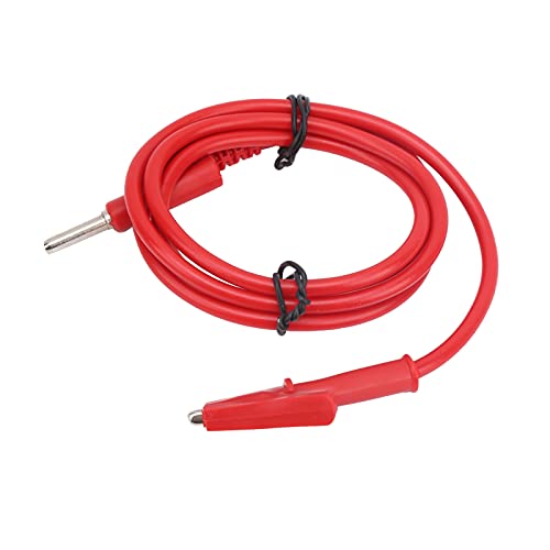 Fydun Draht Silikon Bananenanschluss 4mm Testkabel Multimeter 10a 1 Meter Länge Messing Plattiert Weiches Silikon (rote Linie) von Fydun