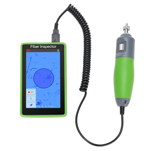 Fydun Faser -Optikmikroskop 400x 5 Zoll LCD -Touchscreen mit Männlicher und Weiblicher Steckerinspektion für die Netzwerkwartung von Fydun