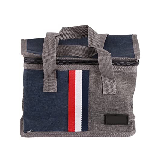 Fydun Kühltaschen Eistasche Picknicktasche Tragbare Thermotasche Picknicktasche Isolierte Faltbare Wärmekühler Mittagessen Aufbewahrungstasche Fall Picknick für Lebensmitteltransport (Grau) von Fydun