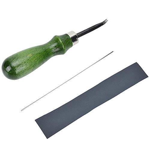 Fydun Leder-Beveler-Schneid- und Lederkanten-Skiving-Werkzeug, professionelles Beveler DIY-Zubehör Leder-Bastelwerkzeug (0,6 mm, 0,8 mm, 1,0 mm, 1,2 mm, 1,4 mm)(0.8mm) von Fydun