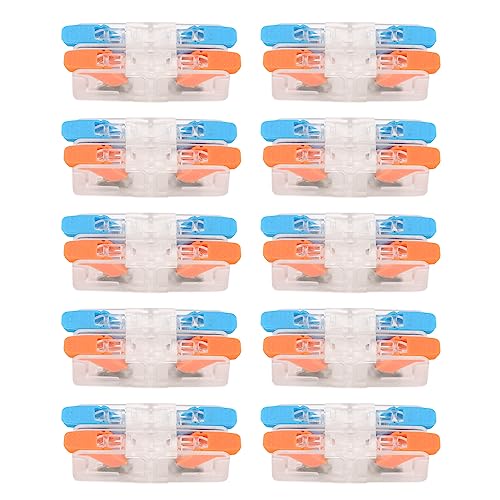 Fydun Leiter Kompaktstecker 2 in 2 Out 450 -V -Hebeldrahtspleißen Elektrische Stecker 41A Transparente Körperschaltung Inline -Spleiße von Fydun