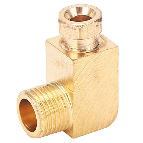 Fydun Ölrohranpassungs -Ellbogen Messing Rechteckig Blockanschluss Adapter Rohrverbindung Hardware -Werkzeuge (PL410) von Fydun