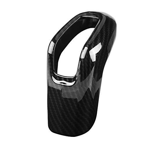 Fydun Schaltknäufe Abdeckung Auto Schaltknauf Rahmenabdeckung Trim ABS Kohlefaser Stil Gear Shift Knob Cover Autoinnenraum Dekoration für Rover Sport 2014-2017 von Fydun