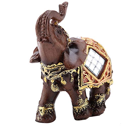 Lucky Wealth Elephant Statue, Lucky Feng Shui Holzmaserung Elephant Statue Skulptur Wealth Figur Geschenk Geschenk Home Decoration(#3) von Fydun