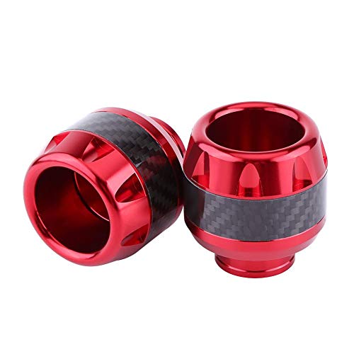 Motorrad Frame Sliders Gabel, Fydun 1 Paar Motorrad Gabel Aufprallschutz Carbonfaser Federgabel Rahmen Schieber Anti Crash Protector Praktisches Gerät (Rot) von Fydun