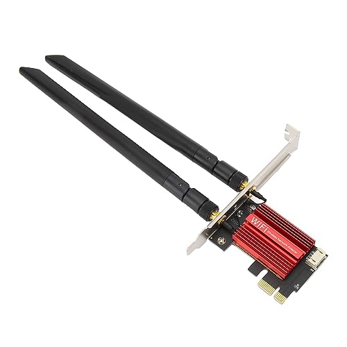 PCIe-Netzwerkkarte 300 Mbit/s 2,4 GHz 867 Mbit/s 5 GHz Dual-Antenne BT4.2 PCIe-Adapterkarte für 7 8 10 11, Professionelles Zubehör PCIe-Netzwerkkarte 300 Mbit/s 2,4 GHz 867 Mbit/s 5 GHz Dual-Antenne BT4.2 PCIe-Adapterkarte für 7 8 10 11, Professionelles Zubehör von Fydun