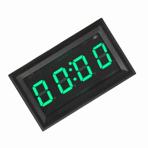 YB27T LED Elektronische Digitale Leuchtende Autouhr Accessoire Decor Universal (GREEN) von Fydun