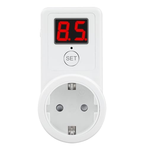 230V Timing-Steckdose, Digitaler Countdown-Schalter, Eu-Steckeradapter, Zweistellige Anzeige, Countdown-Timer, Universal-Timing-Steckdose, 10A, 2300W von Fyearfly
