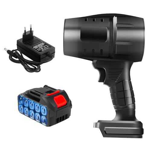 35.000 U/Min Kabelloser Turbo-Ventilator, 800 W Superstarker Elektrischer Handventilator Mit Akku, Schnee- Und Laubbläser, Für Gartenreinigung Und Staubentfernung (#1) von Fyearfly