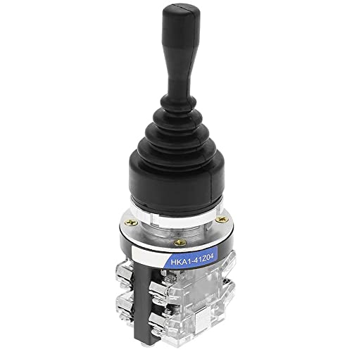 4-Positionen Joystick Schalter, 4NO(Normal Offen) Federrückstellung Tastkopf Joystick Controller Ersatz, Für Industrielle Steuerung AC DC Stromkreise, Starter, Schütz, Relais HKAI-41Z04 von Fyearfly