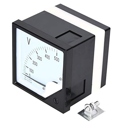 AC Analog Voltmeter, Analog Panel Volt Spannungsmesser, Quadratisches Panel Spannungsmessgerät analoges Voltmeter AC 0–500 V für elektronische Steuergeräte von Fyearfly